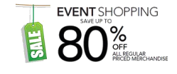 Up to 80% Off Sale Events